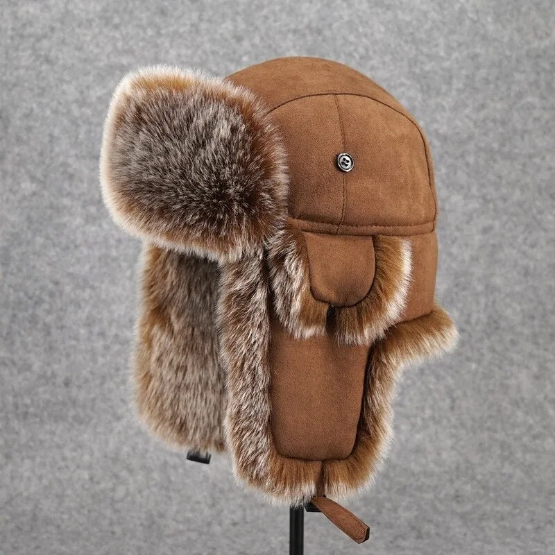 Elegáns hő: ushanka ember motorháztető